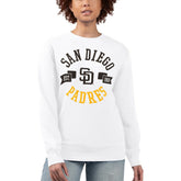 San Diego Padres G-III 4Her by Carl Banks Women's Team Logo Fleece Pullover Sweatshirt Outlet