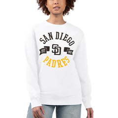 San Diego Padres G-III 4Her by Carl Banks Women's Team Logo Fleece Pullover Sweatshirt Outlet