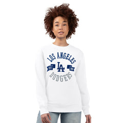 Los Angeles Dodgers G-III 4Her by Carl Banks Women's Team Logo Fleece Pullover Sweatshirt Sale