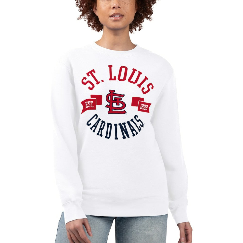 St. Louis Cardinals G-III 4Her by Carl Banks Women's Team Logo Fleece Pullover Sweatshirt Near Me