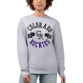 Colorado Rockies G-III 4Her by Carl Banks Women's Team Logo Fleece Pullover Sweatshirt Sale