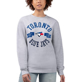 Toronto Blue Jays G-III 4Her by Carl Banks Women's Team Logo Fleece Pullover Sweatshirt Outlet