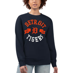 Detroit Tigers G-III 4Her by Carl Banks Women's Team Logo Fleece Pullover Sweatshirt for sale