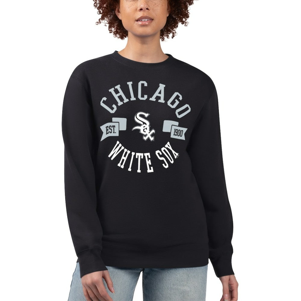 Chicago White Sox G-III 4Her by Carl Banks Women's Team Logo Fleece Pullover Sweatshirt Outlet