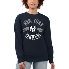 New York Yankees G-III 4Her by Carl Banks Women's Team Logo Fleece Pullover Sweatshirt Near Me