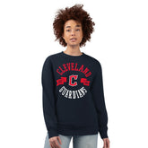 Cleveland Guardians G-III 4Her by Carl Banks Women's Team Logo Fleece Pullover Sweatshirt Sale