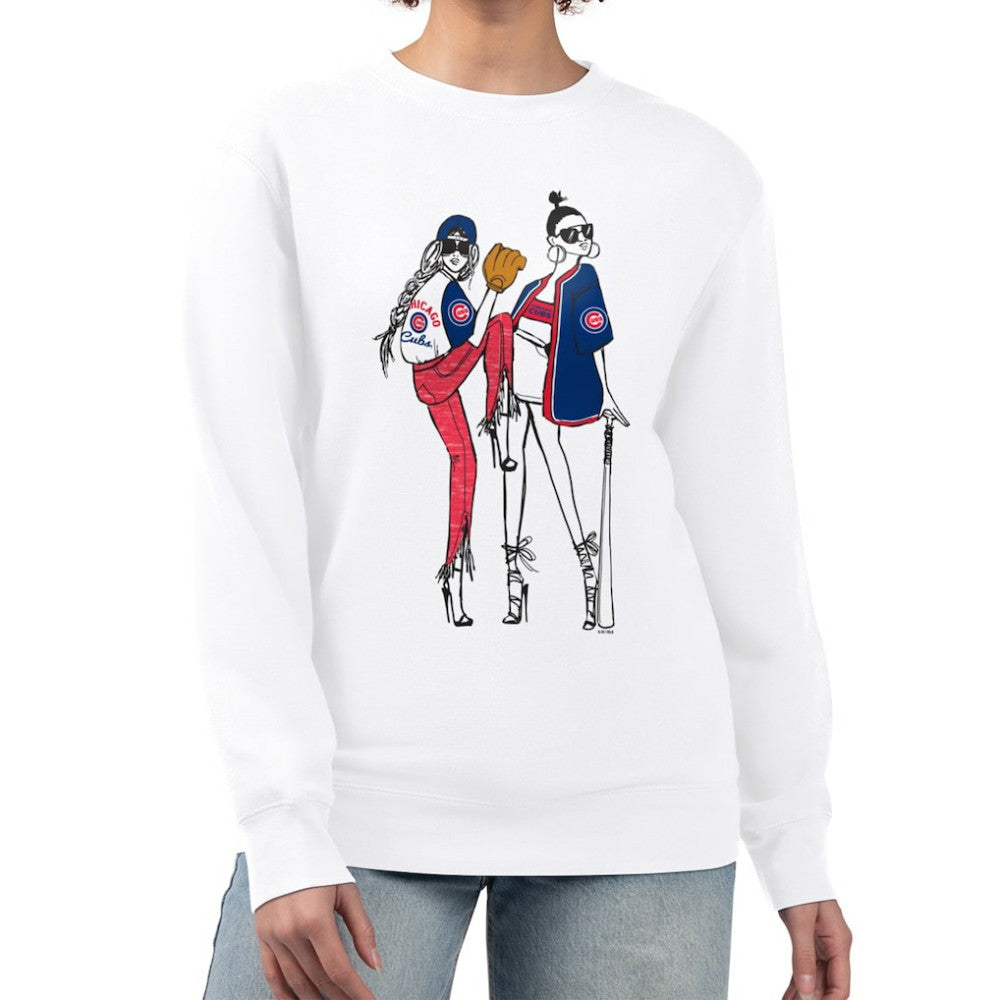 Chicago Cubs G-III 4Her by Carl Banks Women's Baseball Girls Fleece Pullover Sweatshirt Online