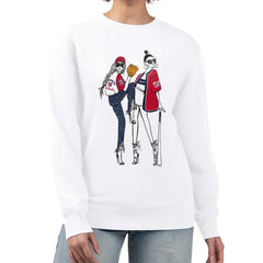 Washington Nationals G-III 4Her by Carl Banks Women's Baseball Girls Fleece Pullover Sweatshirt Outlet