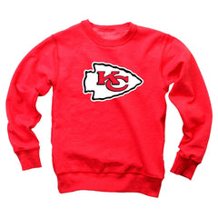 Kansas City Chiefs Wes & Willy Youth Reversible Fleece Pullover Sweatshirt - Red - NFL