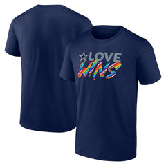 Dallas Cowboys Love Wins T-Shirt - Navy - NFL