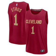 Fanatics Max Strus Cleveland Cavaliers Fast Break Player Jersey Icon Editi- Wine