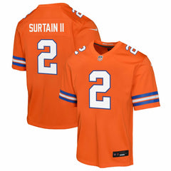 Patrick Surtain II Denver Broncos Youth Game Jersey - Orange - Nike
