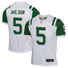 Garrett Wilson New York Jets Youth Game Jersey - White - Nike