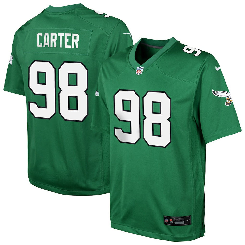 Jalen Carter Philadelphia Eagles Youth Game Jersey - Kelly Green - Nike