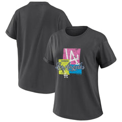 Los Angeles Dodgers WEAR by Erin Andrews Women's Domestic Box Color Boyfriend T-Shirt Online