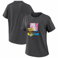 Cincinnati Reds WEAR by Erin Andrews Women's Domestic Box Color Boyfriend T-Shirt Discount