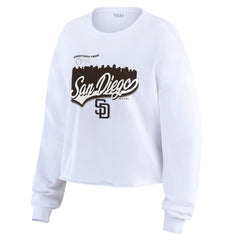 San Diego Padres WEAR by Erin Andrews Women's Domestic Postcard Long Sleeve T-Shirt Online