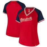 St. Louis Cardinals Profile Women's Plus Size Crossover V-Neck T-Shirt Online
