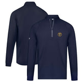 Denver Nuggets Levelwear Theory Insignia Core Quarter-Zip Pullover Top Navy