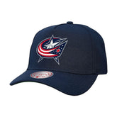 Columbus Blue Jackets Mitchell & Ness Core Team Ground Pro Adjustable Hat - Navy | NHL near me