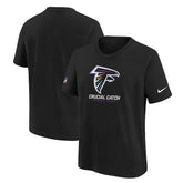 Atlanta Falcons Youth 2024 NFL Crucial Catch T-Shirt - Black - Nike