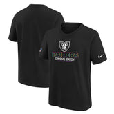 Las Vegas Raiders Youth 2024 NFL Crucial Catch T-Shirt - Black - Nike