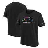 Los Angeles Chargers Youth 2024 NFL Crucial Catch T-Shirt - Black - Nike