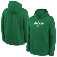 New York Jets Youth Rewind Club Fleece Pullover Hoodie - Kelly Green - Nike
