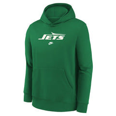 New York Jets Youth Rewind Club Fleece Pullover Hoodie - Kelly Green - Nike