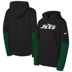 New York Jets Youth Club Pullover Hoodie - Black - Nike