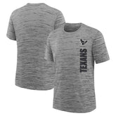 Houston Texans Youth Sideline Velocity Performance T-Shirt - Heather Charcoal - Nike