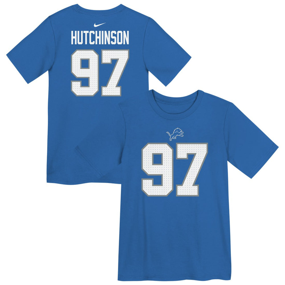 Aidan Hutchinson Detroit Lions Preschool Player Name & Number T-Shirt - Blue - Nike