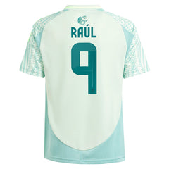 Adidas - Raul Jimenez Mexico National Team Youth 2024 Away Replica Player Jersey - Green