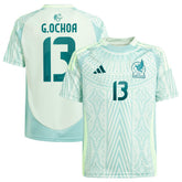 Adidas - Guillermo Ochoa Mexico National Team Youth 2024 Away Replica Player Jersey - Green