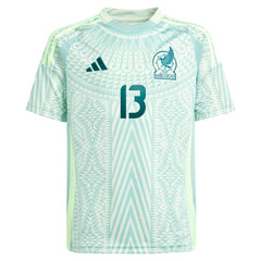 Adidas - Guillermo Ochoa Mexico National Team Youth 2024 Away Replica Player Jersey - Green