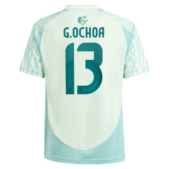 Adidas - Guillermo Ochoa Mexico National Team Youth 2024 Away Replica Player Jersey - Green