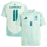 Adidas - Santiago Giménez Mexico National Team Youth 2024 Away Replica Player Jersey - Green