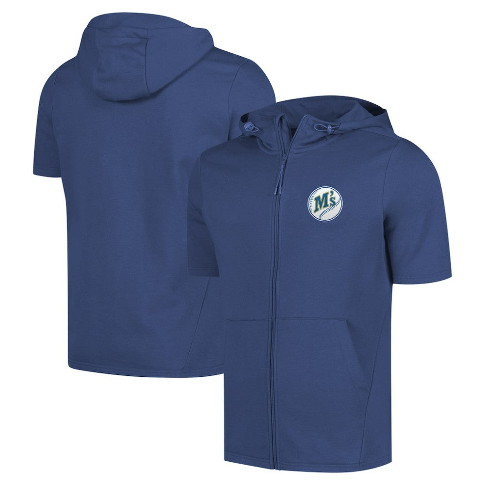 Seattle Mariners Levelwear Recruit Short Sleeve Full-Zip Hoodie Near Me