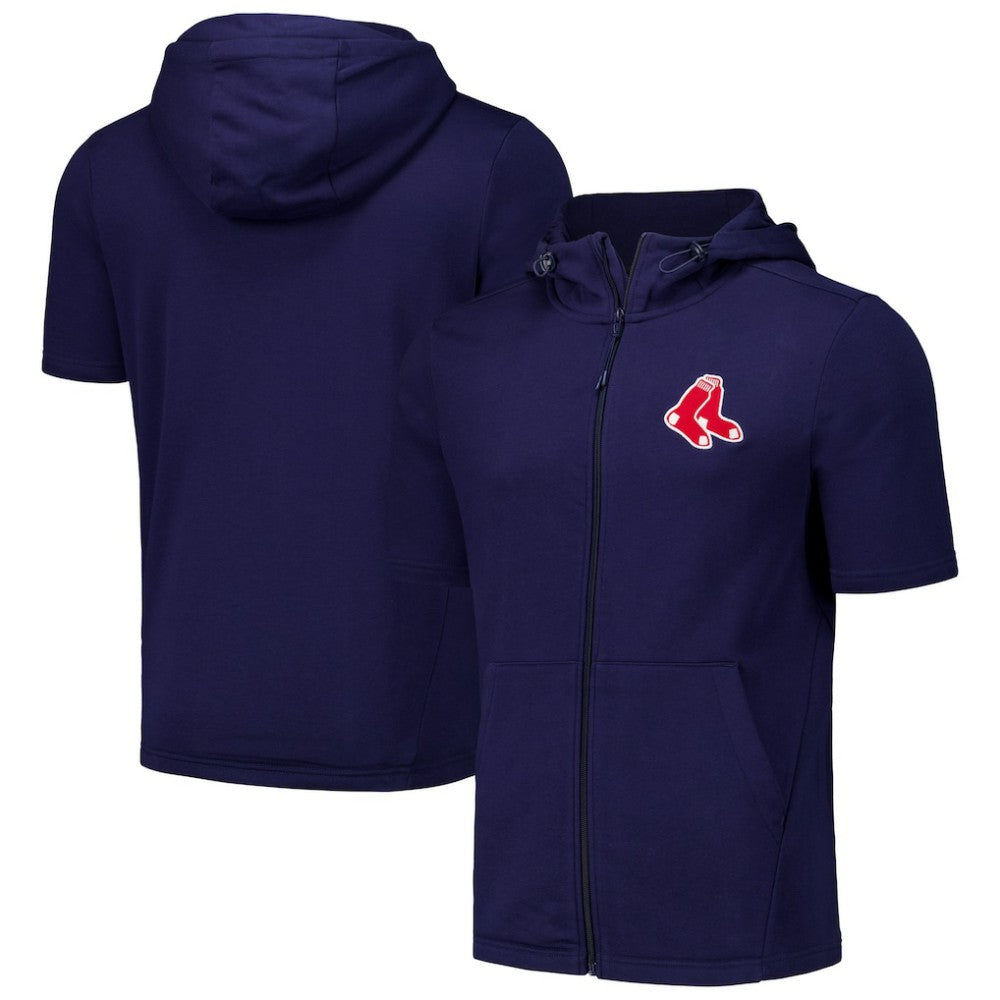 Boston Red Sox Levelwear Recruit Short Sleeve Full-Zip Hoodie Sale