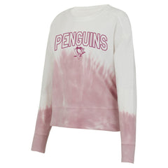 Pittsburgh Penguins Concepts Sport Women's Orchard Tie-Dye Long Sleeve Top - Pink/White | NHL sale