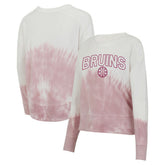 Boston Bruins Concepts Sport Women's Orchard Tie-Dye Long Sleeve Top - Pink/White | NHL discount