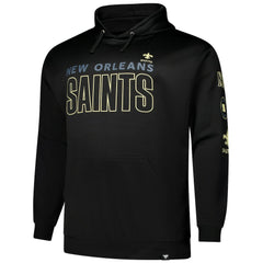 New Orleans Saints Big & Tall Fleece Pullover Hoodie - Black - Fanatics
