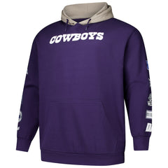 Dallas Cowboys Big & Tall Patched Out Pullover Hoodie - Purple - Fanatics