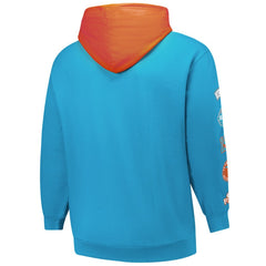 Miami Dolphins Big & Tall Patched Out Pullover Hoodie - Aqua - Fanatics