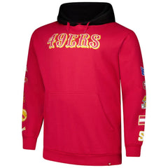 San Francisco 49ers Big & Tall Patched Out Pullover Hoodie - Scarlet - Fanatics