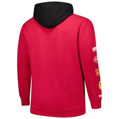 San Francisco 49ers Big & Tall Patched Out Pullover Hoodie - Scarlet - Fanatics