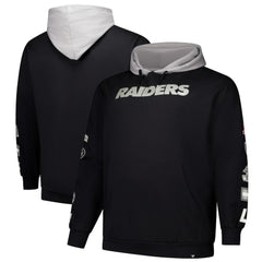Las Vegas Raiders Big & Tall Patched Out Pullover Hoodie - Black - Fanatics
