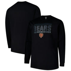 Chicago Bears Profile Big & Tall Pop Long Sleeve T-Shirt - Black - NFL