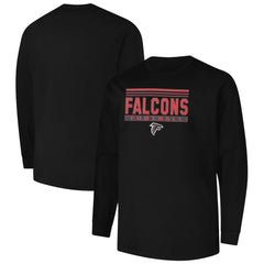 Atlanta Falcons Profile Big & Tall Pop Long Sleeve T-Shirt - Black - NFL