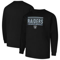 Las Vegas Raiders Profile Big & Tall Pop Long Sleeve T-Shirt - Black - NFL